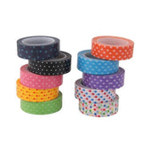 ATORSE 3x10pcs 10m Colorful Dot Tape DIY Adhesive Paper Sticker 1.5cm
