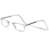 Clic Magnetic Reading Glasses for Men or Women, Computer Readers, Executive (M-XL, Clear, 3.00 Magnification)