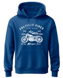 Adro Men'S Cotton Neck Hooded Sweatshirt (H24-Ame-Rb_Royal Blue,Royal BlueApparel,L