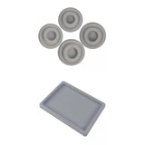 Trendivibe 5X Flocked Necklace Bracelet Design Beading Display Board Jewelry Tray Tool