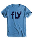 Adro Fly Mens Cotton Printed T-Shirts (R21-M-Fly-Sk_Skyblue_L)