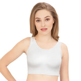 Trylo Riza Lounge Bra - White - 36,WHITE,36,B0DD483FCQ