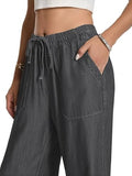 Toplot Women'S Wide-Leg Drawstring Jeans Pants (Wide-Leg-Jeans-5251-Grey-30),Grey,30,B0F29C2ZFW