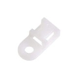 Uxcell Cable Tie Base Saddle Type Mount Wire Holder Permanently Anchor To Wall Desk 19.6X9.5X5Mm White 50Pcs
