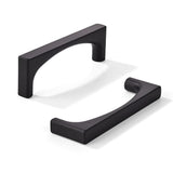 khtumeware 10 Pack Solid Handles 3-Inch(76mm) Matte Black Cabinet Pulls,Heavy Duty for Kitchen Cabinets, Cupboards, Drawers and