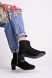Shoetopia Women'S Ankle Boot-5 Kids Uk (Girls-Bt-Surya-Black)-Eu38,Black,5,B0D5R7GJGW