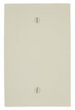 Leviton PJ13A 1Gang Blank Wallplate, Midway Size, Almond