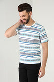 Toplot T-Shirt For Mens With Crew Neck & Regular Sleeves (T-Shirt-5056-Blue-S),Blue,,B0C3GWRW67
