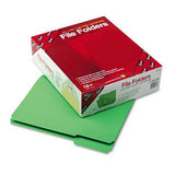 Smead Reinforced Top Tab Colored File Folders FOLDER,1/3 CUT,LTR,GN HDSC0 (Pack of3)