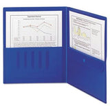 Smead Poly TwoPocket Folders with Security Pocket