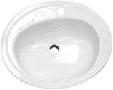 Bootz Industries 021-2445 Azalea Porcelain Enameled Steel 20 x 17 Lavatory Sink in White