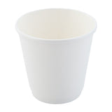 Restaurantware 8 Ounce Paper Coffee Cups 25 Double Wall Disposable Paper Cups - Leakproof Recyclable White Paper Hot Cups Insula