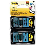 Postit Printed Message Flags FLAG,INITIAL HERE, 2PK 50 118699FF (Pack of15)
