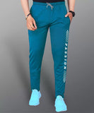LookMark Men's Slim Fit Solid Lycra Blend Full Elastic Sport Wear Running Gym Stretchable Jogger Track Pant in Rama Color(Track 05 RAMA-L),Rama