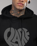 Adro Men'S Cotton Neck Hooded Sweatshirt (H24-Rare-Bl-2Xl_Black)