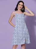 Oomph! Women'S Western & Fusion Wear Dresses For Women Blue - Md664,Light Blue 11Apparel,S