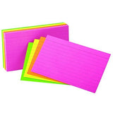Index Card Neon 100s Size 3x5