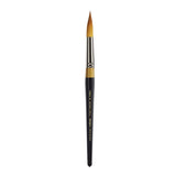 KINGART Premium Original Gold 902018 Ultra Round Series Artist Brush, Golden Taklon Synthetic Hair, Short Handle, for Acrylic,