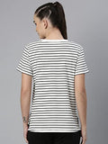 Enamor Athleisure Womens Relaxed Fit Short Sleeve Crew Neck 4 Way Stretch Breathable Antimicrobial Cotton Tee With Inspiring Gra