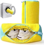 Gion Reusable Shoe Washing Bag For Washing Machine, 360 Deep Cleaning Sneaker Laundry Bag With Soft Fibers, Durable Mesh, Hidden