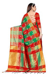 Greciilooks Womens Cotton Silk Casual Saree For Women (Green)