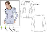 Style Arc Sewing Pattern Keely Knit Top (Sizes 1830)