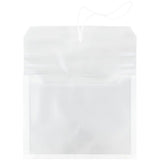 JAM PAPER Plastic Expansion Envelopes with Elastic Band Closure - Letter Booklet - 9 3/4 x 13 with 2.5 Inch Expansion - Clear -
