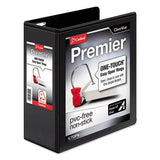 Cardinal EasyOpen ClearVue SlantD Ring View Binder BNDR,EZOPN,D,CV,4BK (Pack of4)