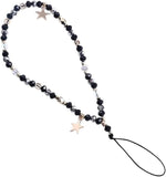 Calsgkspray Five-Pointed Star Pendant Beaded Strap - Cute Mobile Phone Strap Detachable Lanyard, Decor and Cell Phone Charms,Cel
