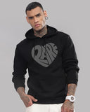 Adro Men'S Cotton Neck Hooded Sweatshirt (H24-Rare-Bl-2Xl_Black)
