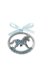 Cathedral Art, 21/2 by 2Inch (Abbey & CA Gift) Blue Horse Crib Medal for Jewelry Making, Muticolor