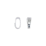 Beadalon Pendant Bail, 6.2 mm / .244 in, Silver Plated, 36 pc
