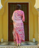 Anni Designer Women'S Rayon Viscose Anarkali Solid Kurta With Pant & Dupatta (Khadija Baby Pink_Xl_Pink_X-Large),Baby Pink,XL,Rayon Blend,Anarkali,