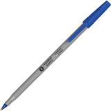 Business Source 37532 Ballpoint Stick Pens, Med Pt, 60/BX, Blue