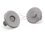 CRAFTMEMORE Thin Magnetic Snap Buttons Quality Strong Clasp for Purse Sewing Handbags Closures 6 Pack MNS (14mm, Gunmetal)