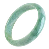 Zimlove Natural Jade Bangle Bracelet for Women Classcial Retro Chinese Style Green Hand Jade Bracelets with Gift Box (Green 60mm