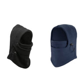 Aadikart Unisex Fleece 6 In 1 Thermal Warm Balaclava Hat Hood Swat Ski Bike Wind Stopper Neck Scarf Mask Caps (Black Blue), Free