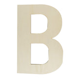 Wooden Letters 12 Inch, Big Wooden Letter B Shapes Cutouts Blank Unfinished Large Wood Alphabet Letters for DIY Crafts Wall Deco