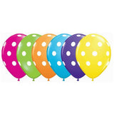 Polka Dot Balloons 11 Latex Balloons by Qualatex 12 count