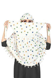 Privansh Pure Cotton Innovative Scarf Cum Mask With Sun Protection Cover Face Cotton Scarf Printed Pattern With Light Color Fo