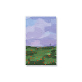 DENIK Poppy Field Classic Layflat Notebook, 8.25inch Length, Office and School Supplies