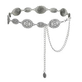 Cpd Empire Fashion Belts For Women And Girls Stylish Kamarbandh Kamar Chain Waist Belt For Dresses Jeans Saree (Silver)