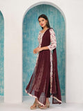 Gosriki Women'S Cotton Blend Printed Straight Kurta With Pant & Dupatta (Gta Wine-Gs_Xxl_Wine_Xx-Large),Wine,2,B0D296V8V2