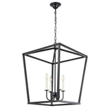 Elegant Lighting Living District Maddox 4 Light Black Pendant