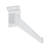 8 inch White Shelf Bracket for Slatwall Pack of 10