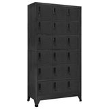 vidaXL Locker Cabinet Anthracite 35.4x15.7x70.9 Steel