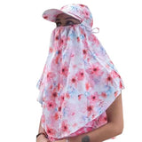 Sun Protection Rayon Cotton Innovative Scarf Cum Mask With Cap To Cover Face Cotton Mask Printed Pattern For WomenS And Girl