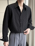 Leriya Fashion Shirt For Men| White Shirt For Men| Men Stylish Shirt | Black Casual Shirt For Men (Large, Black)