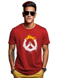 Adro Mens Printed T-Shirt For Men | R22-M-Pc-Rd-Xl Red