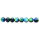 20pcs 10mm Blue Green Color Luminous Lampwork Glass Beads Handmde Glow in The Dark Loose Bead Round for Jewelry Bracelet Neckalc